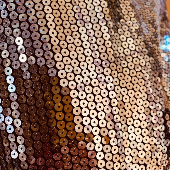 Party dress SALE Rose gold/bronze sequins M - Picture 5 of 7